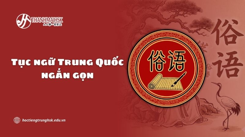 Tục ngữ Trung Quốc ngắn gọn dễ nhớ cho người học HSK